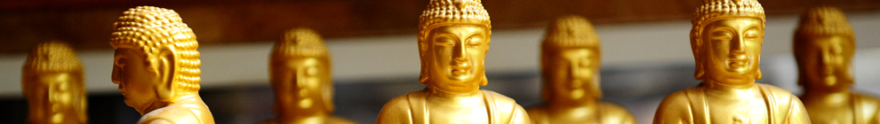 Goldene Buddha-Statuen